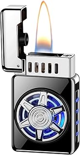 Encendedor de queroseno de inducción inteligente, resistente y duradero, ventana transparente for ver el combustible, múltiples modos de uso. Portátil y compacto, recargable y reutilizable (combustibl