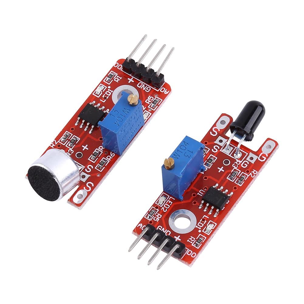 Nikou Sensor Modules Kit, Kit di Moduli Sensore 37 in 1 Definitivo per Utenti MCU Education con Scatola Comodo Spazio di Archiviazione