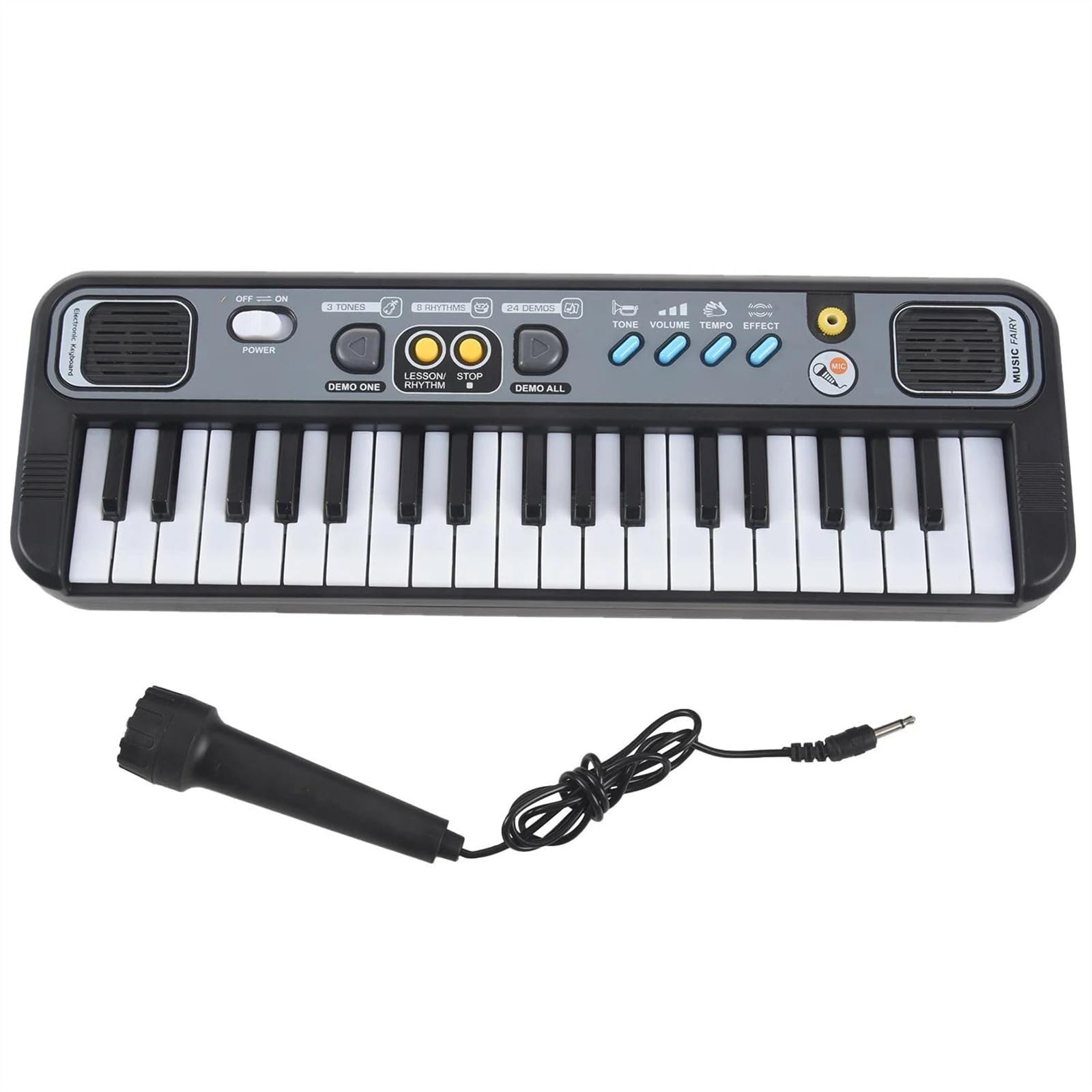 Mini Pianino Elektroniczne Z Mikrofonem Przenośne 37 Klawiszy Instrument Klawiszowy Z Muzyką Cyfrową Electone Elektroniczne Pianino dla Początkujący