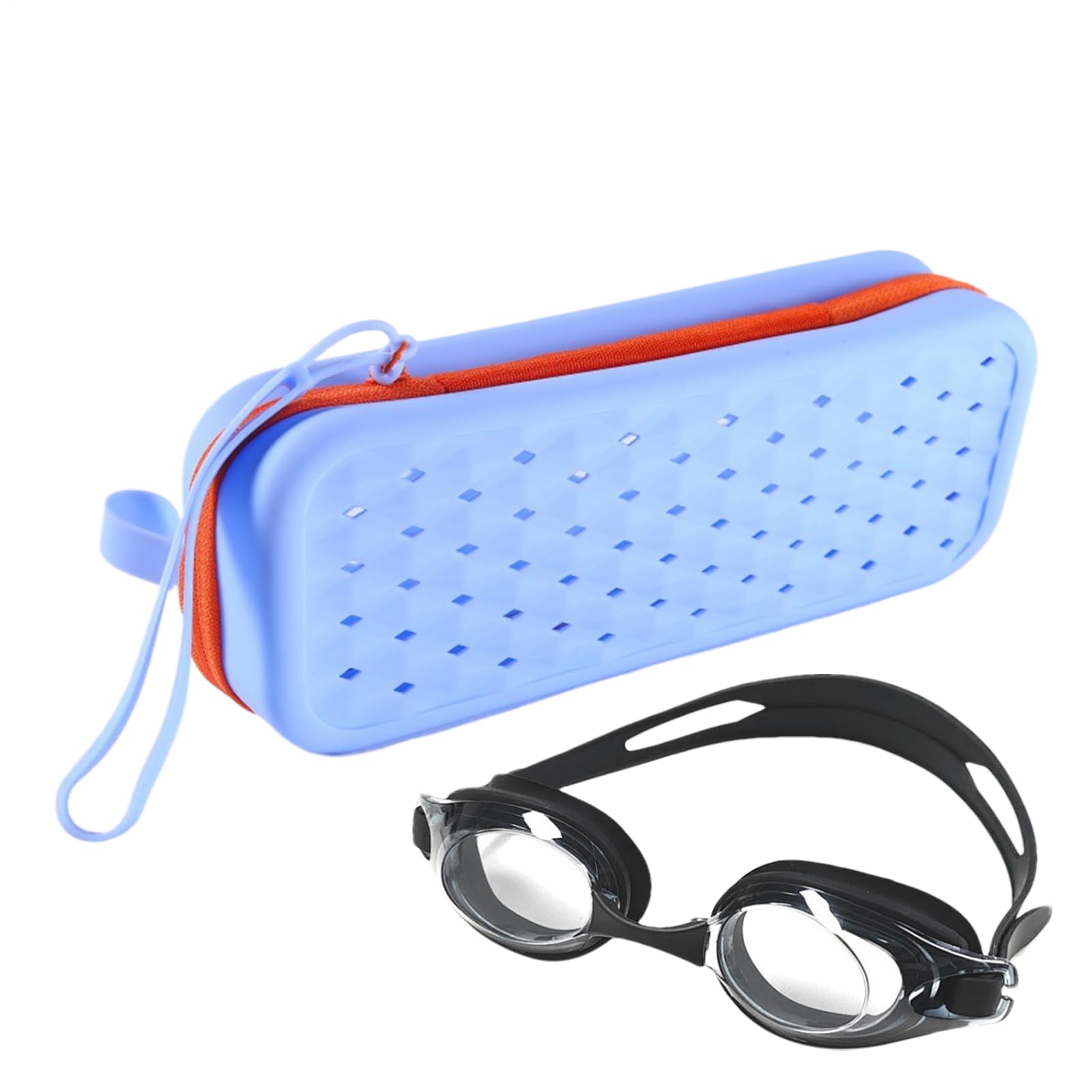 Glasses Storage Case | Soft Silicone Pouch for Swimming Goggles, Storage Pouch for Water Sports Accessories Zipper Ideal Beach