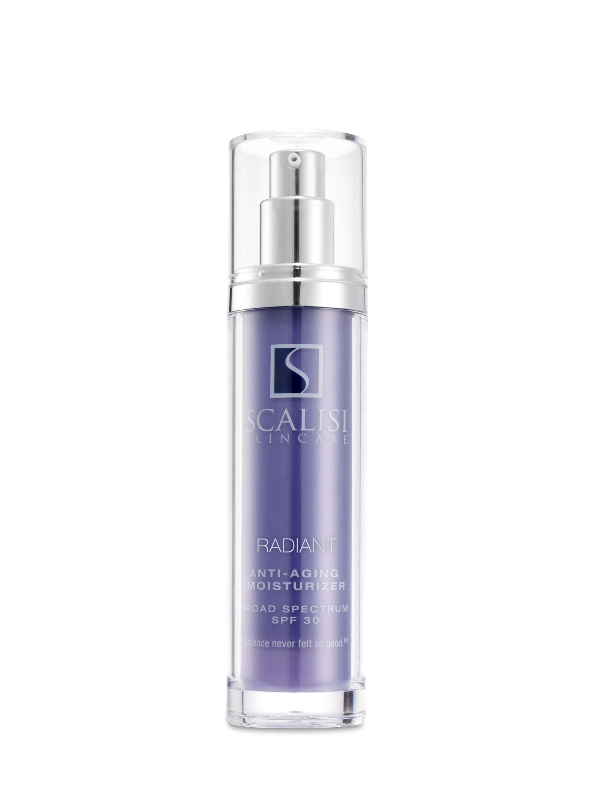 SCALISI RADIANT SPF 30 Moisturizer Lightweight Daily Face Sunscreen with Anti-Aging Benefits Clinically Proven to Reduce Fine Lines