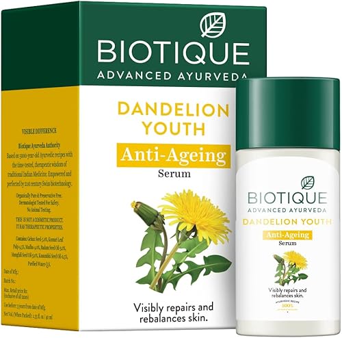 Miniatura 1 de Biotique Bio Dandelion Visibly Ageless Serum Para Todo Tipo de Piel, 1.4 fl oz