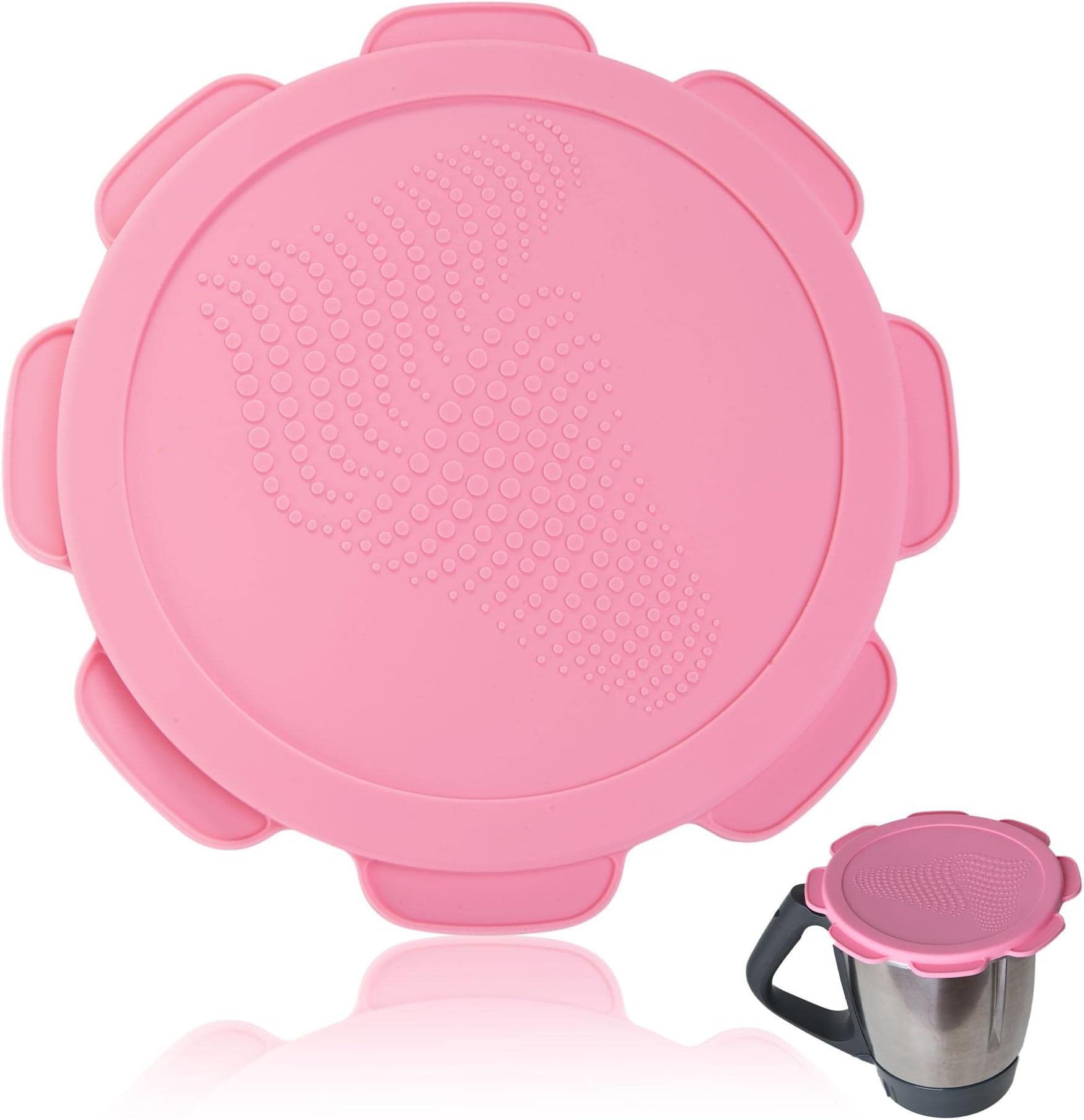 Silicone Cover for Vorwerk Thermomix TM5 TM6 Mixer Waterproof and Airtight Protection. Mixcover the essential accessory for your kitchen machine. - Spring Rosé