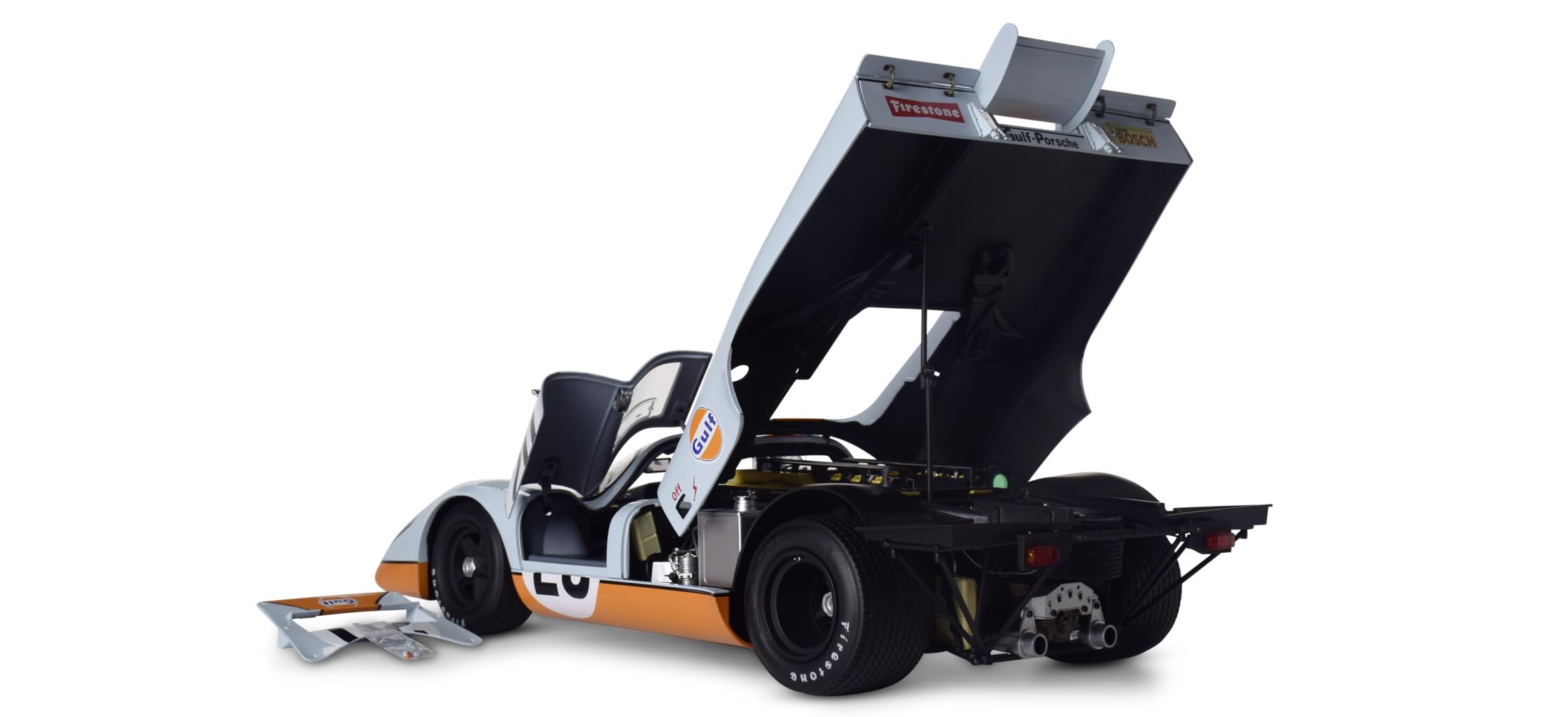 IXO Porsche 917KH #20 Golf - modelarstwo, zestaw do budowy modeli metalowych, czerwony, zestaw do montażu z funkcją oświetlenia