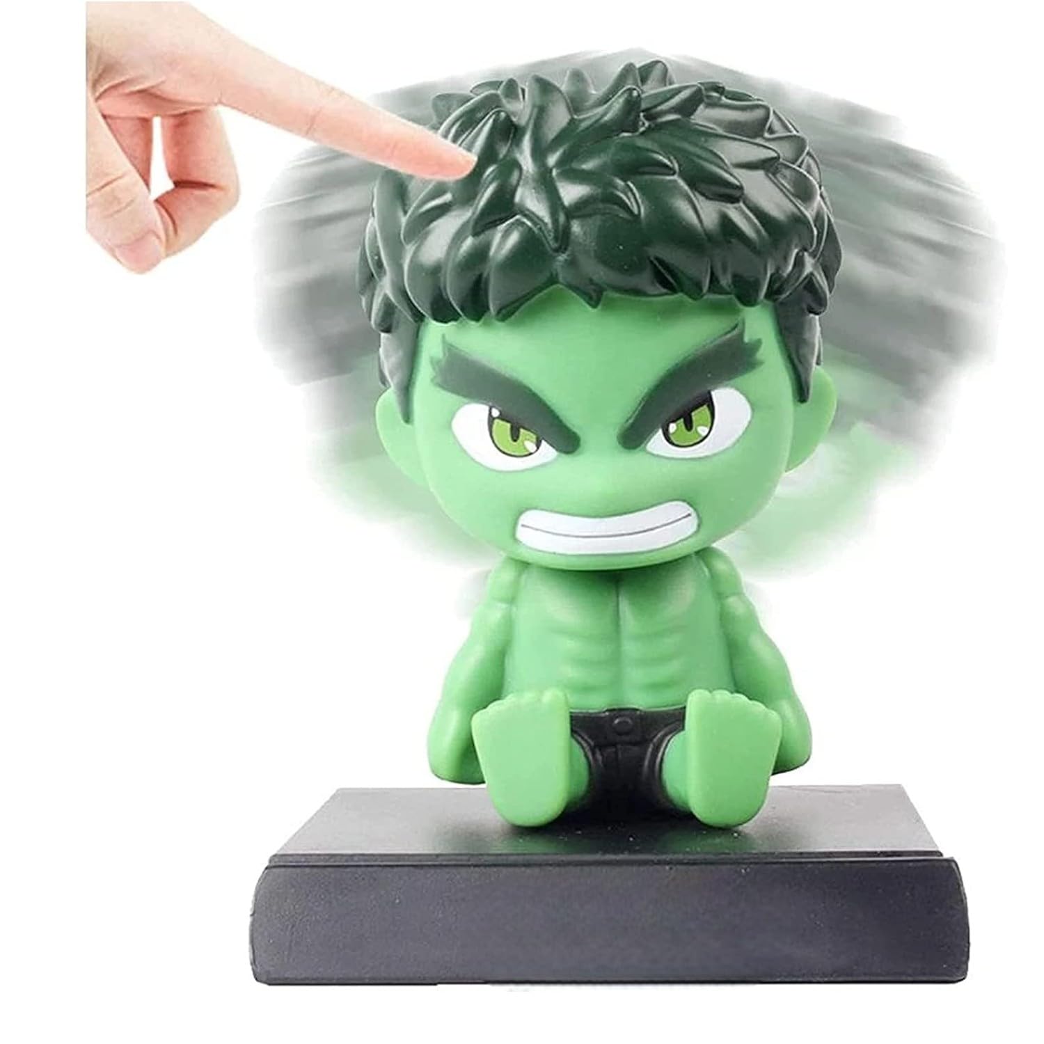 UMANI Super Hero Action Figure Limited Edition Bobblehead with Mobile Holder for Car Dashboard, Office Desk & Study Table (H.U.L.K.) - Image 3 thumbnail