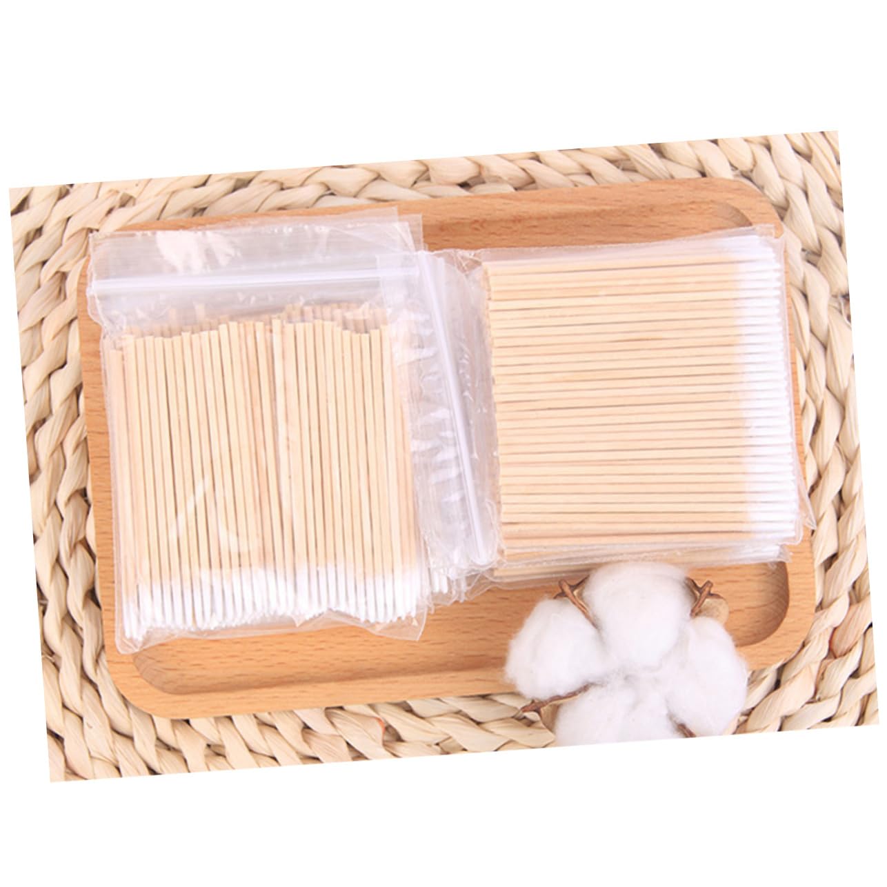 Baluue Makeup and Tattoo Cotton Swabs 1000 Pack Large Precision Cotton Buds Gentle Tips for Beauty Applicati