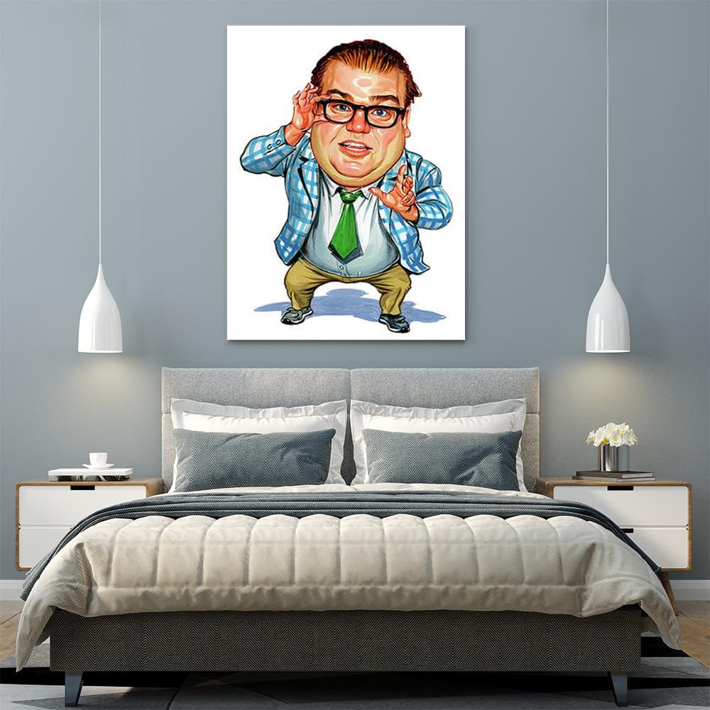 VERRE ART Printed Framed Canvas Painting for Home Decor Office Wall Studio Wall Living Room Decoration (45x60inch Wrapped) - Chris Farley as Matt Foley
