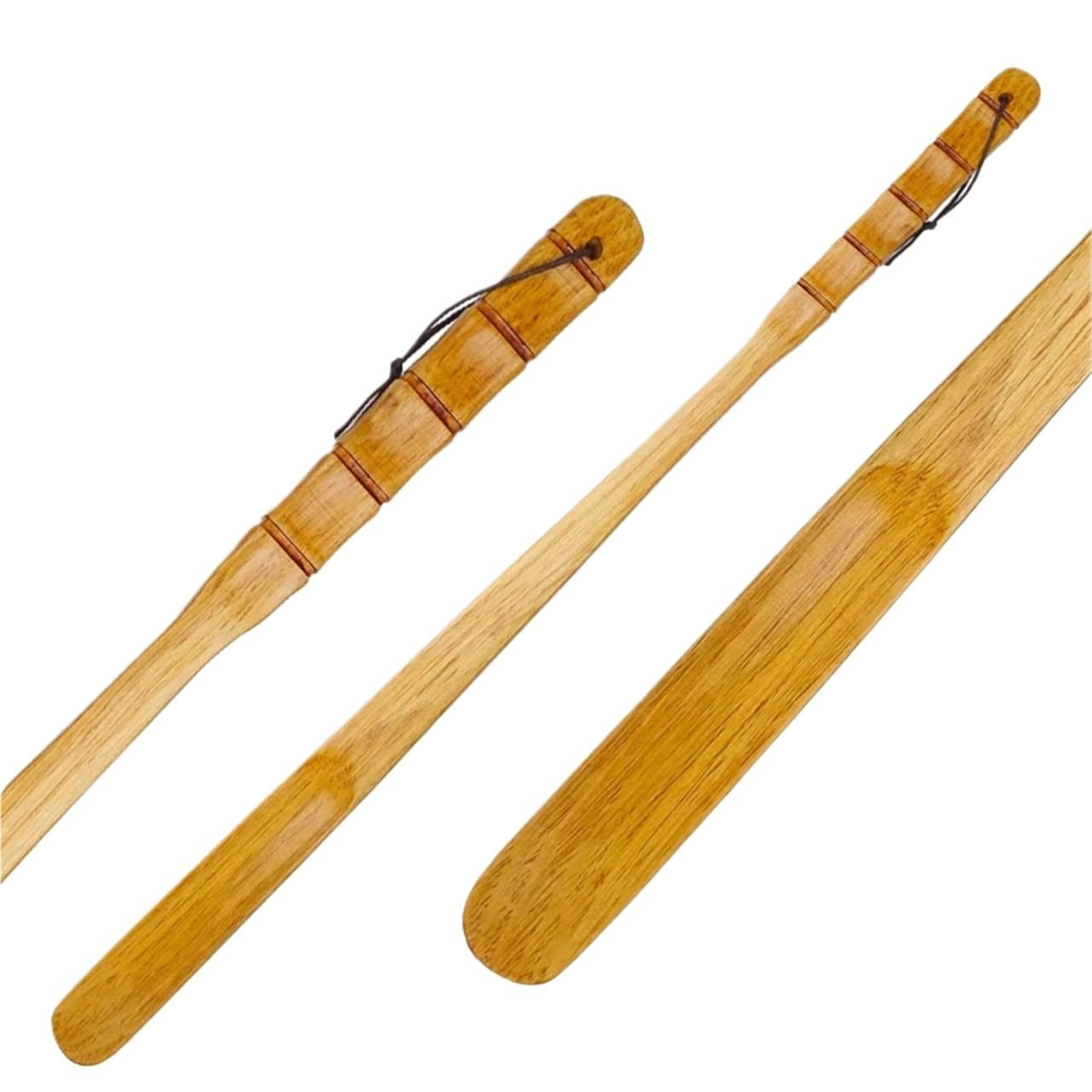 Calzador de madera de 55cm y 70cm con mango largo, calzador profesional de madera, cuchara levantadora útil, herramientas for el hogar