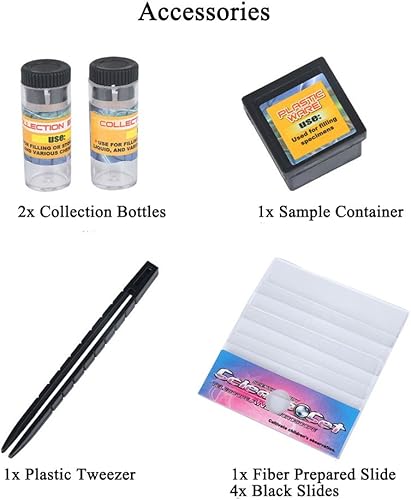 Miniatura 5 de Jiusion Kit de ciencia de microscopio para niños, 100 x 400 x 1200 X, aumento trinocular, juguete para principiantes, para el hogar, escuela,