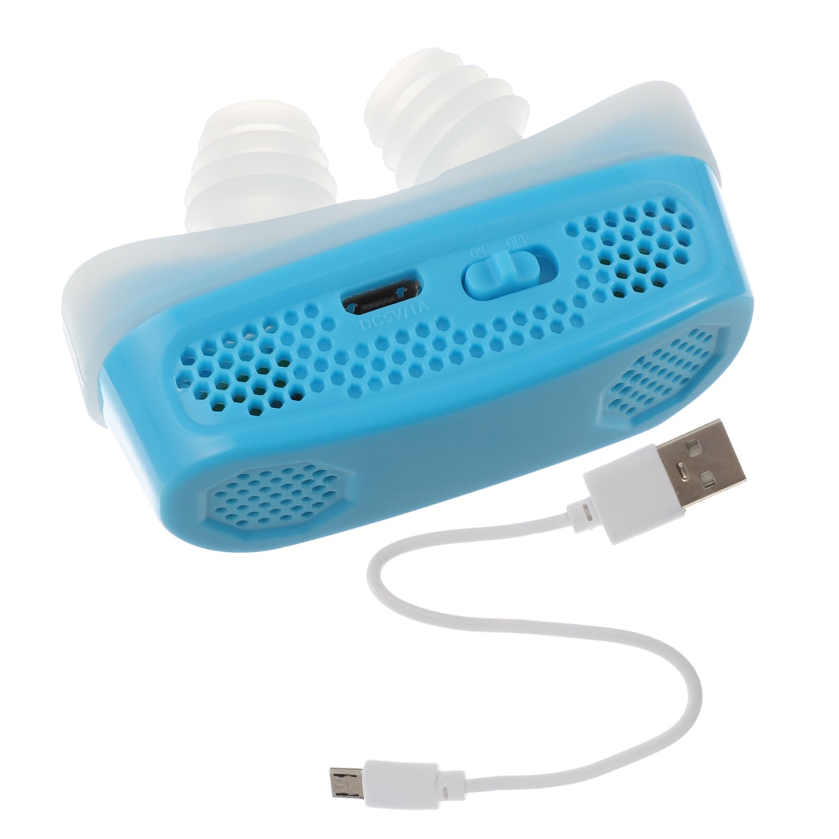 PACKOVE 2piezas Dispositivo Antirronquidos Eléctrico Clip Nasal Recargable Para Dejar De Roncar El De Aire y La Congestión Nasal Para