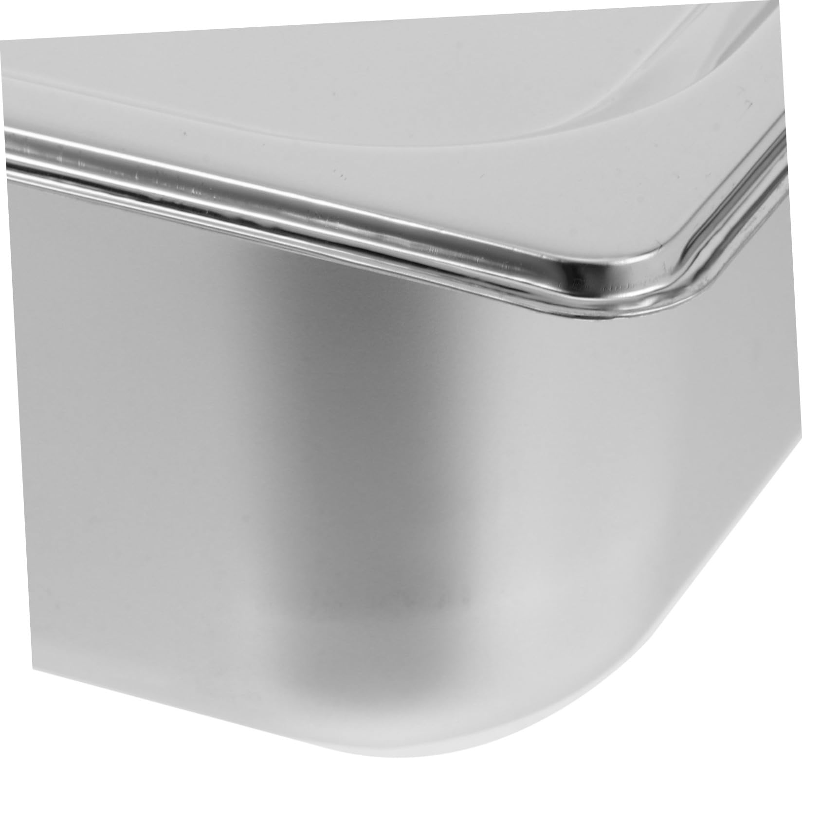 Sartén de acero inoxidable con tapa, recipiente de catering de tamaño 1/1 para eventos, fiestas y reuniones grandes, calentador de alimentos duradero y versátil, elegante acabado plateado