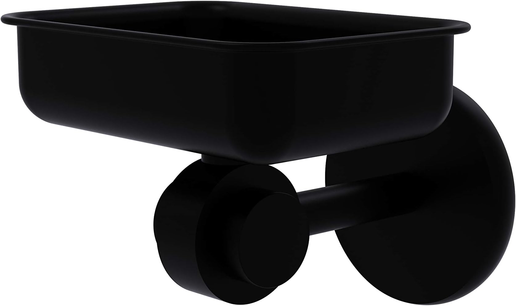 Allied Brass 7232 Satellite Orbit Two Collection Wall Mounted Soap Dish, Matte Black
