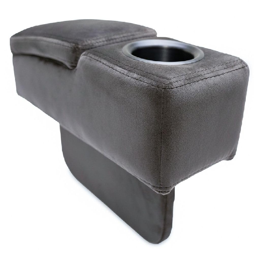 Octane Seating Removable Storage Armrest for Sofas and Loveseats (Microfiber Carbon Gray)