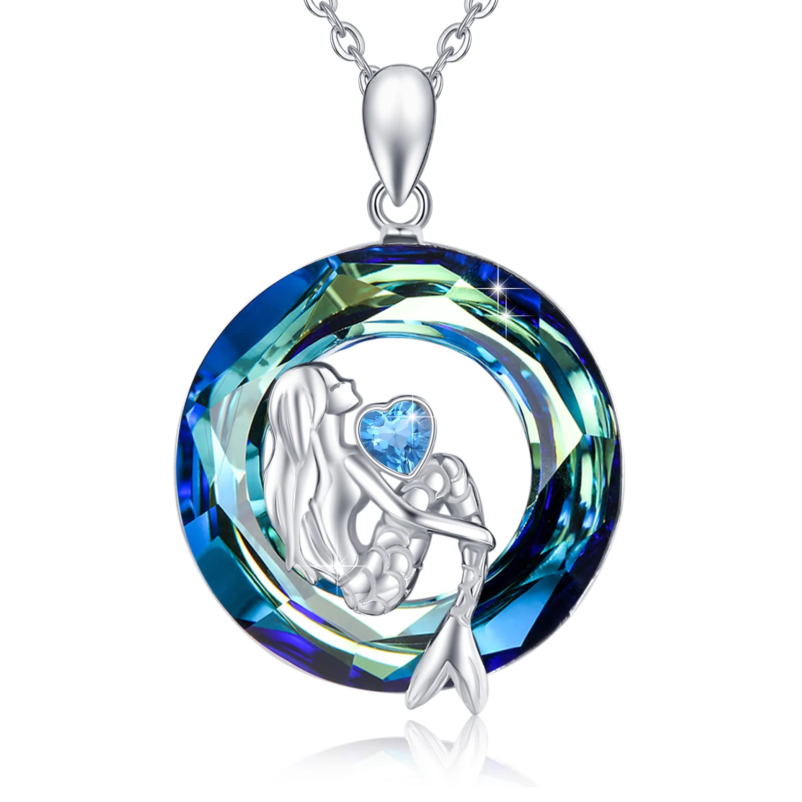 JFASHOP Yin Yang Halskette 925 Sterling Silber Taichi Paar B