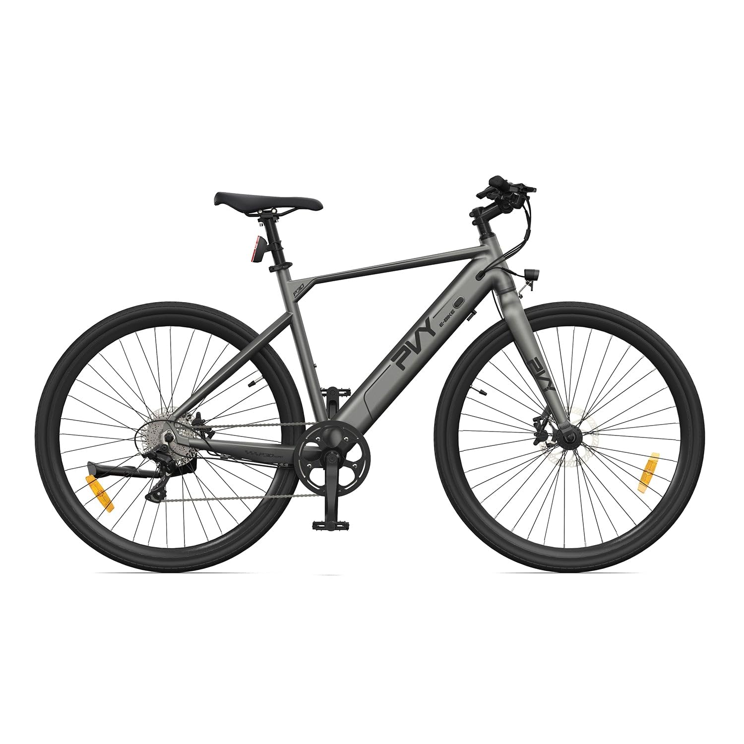 Vélo Electrique Ville, VAE 250W Légal, Batterie 36V 13.5Ah 100km Autonomie, Freins Hydrauliques, Transmission Shimano 9 Vitesses, Cadre Aluminium 19.5kg, Pneus 27.5 Pouces