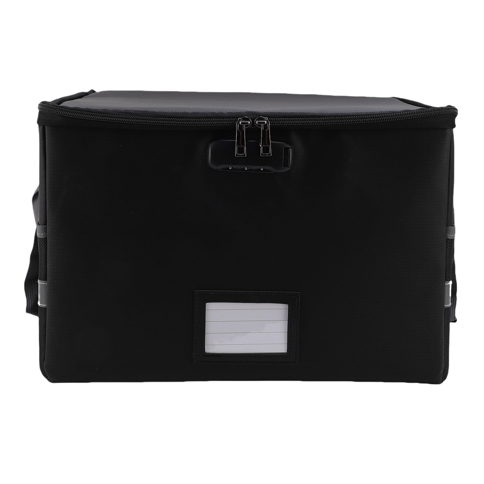 Borsa Portadocumenti Ignifuga, Scatola Portadocumenti Ignifuga con Serratura, Strisce Riflettenti Antistatiche, Organizer Portatile per Lettere, Documenti Legali, Foto, Oggetti di Valore