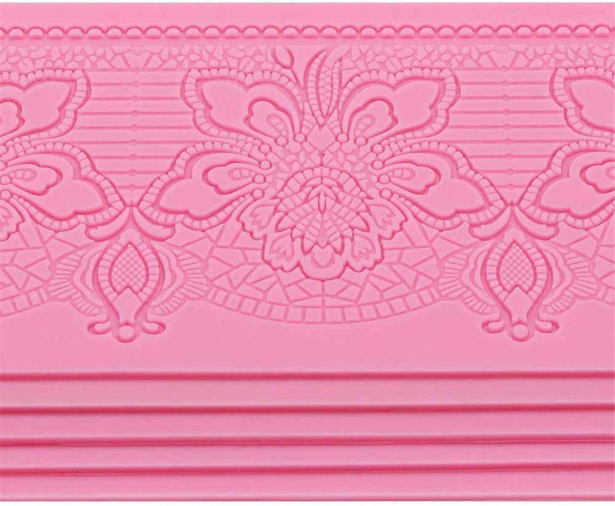JLZK Kant Patroon Fondant Siliconen Mallen Brei Printing Pad Textuur Sjabloon Cake Decorating Gereedschap Chocolade Snoep Mallen