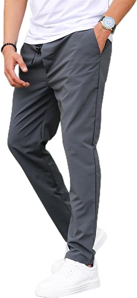 Madmext Kumaş Paraşüt Boyalı Gri Basic Erkek Pantolon 6513