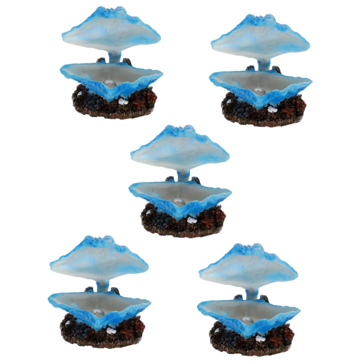 BESPORTBLE 5 Stück Aquarium Muschel Meerwassertank Dekoration Betta Aquarium Versteck Blasenherstellung Muschel Landschaftsbau Dekoration Dekoration