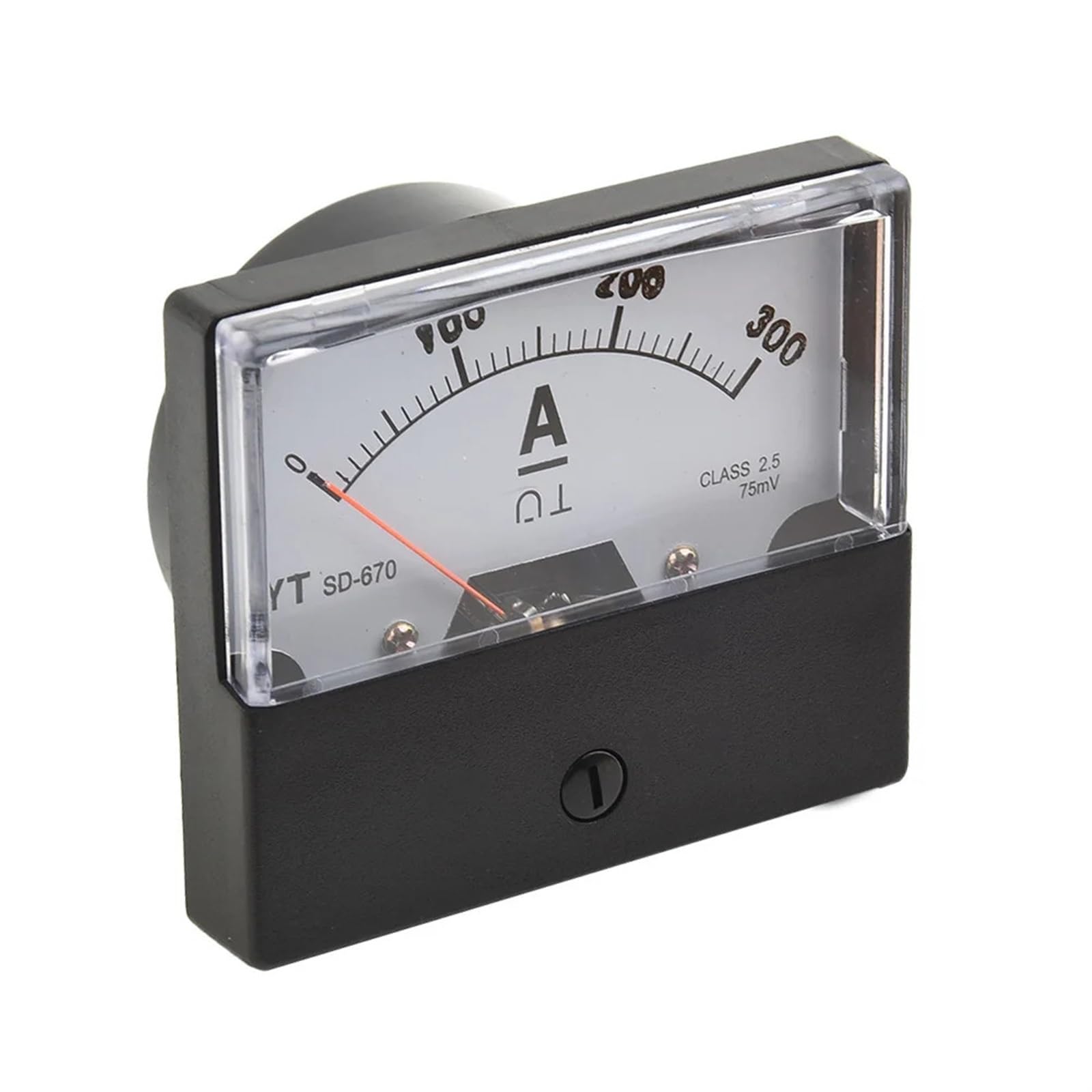 DH-670 Amperometro DC Analogico Amp Meter Shunt Pannello Ampere Kit DC 0-200A/300A/75mV Plastica for Forniture Elettricisti parti