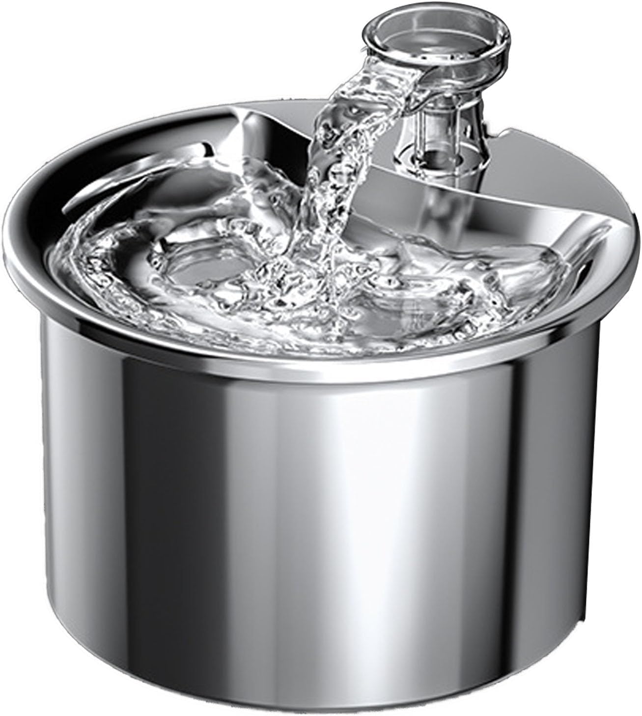 PANKERS Cat Fountain Stainless Steel Smart Pet Water Dispenser Circulation Filtration Automatic Cat Water Fountain Large Capacity Ultra-Quiet Cat Fountains Pet Water Dispenser