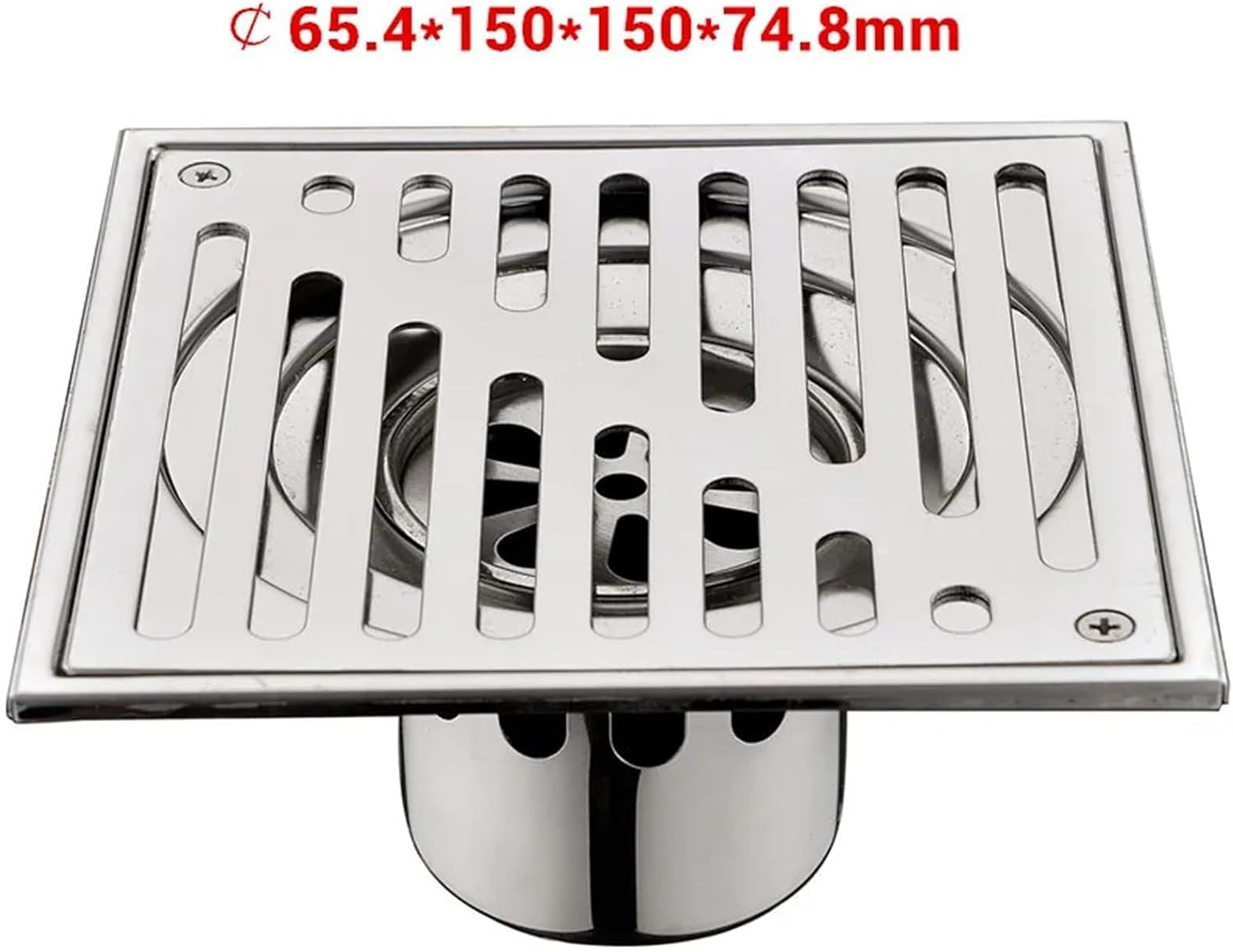 SUS 304 ステンレススチール スクエア シャワーグレート くずタイル 挿入 正方形 床 くず 格子 浴室 排水溝 排水ストレー