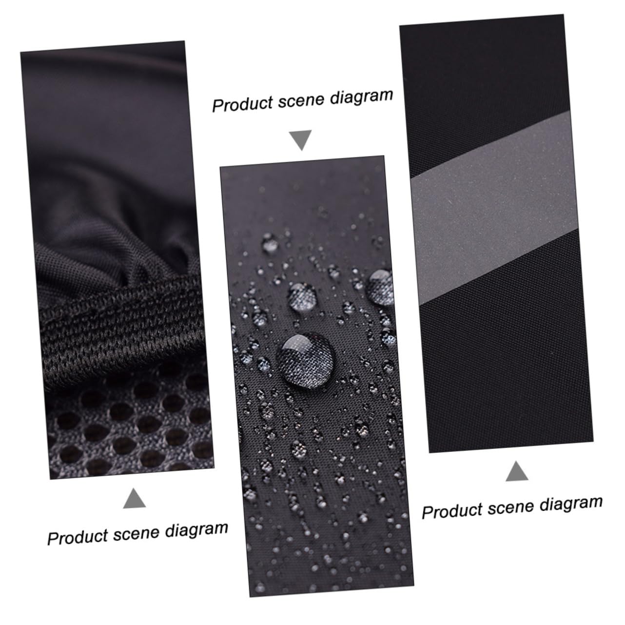 Abaodam 2pcs Backpack Reflective Stripe XL Night Safety Shoulder Bag Rainproof for Outdoor Activities Fits Backpacks