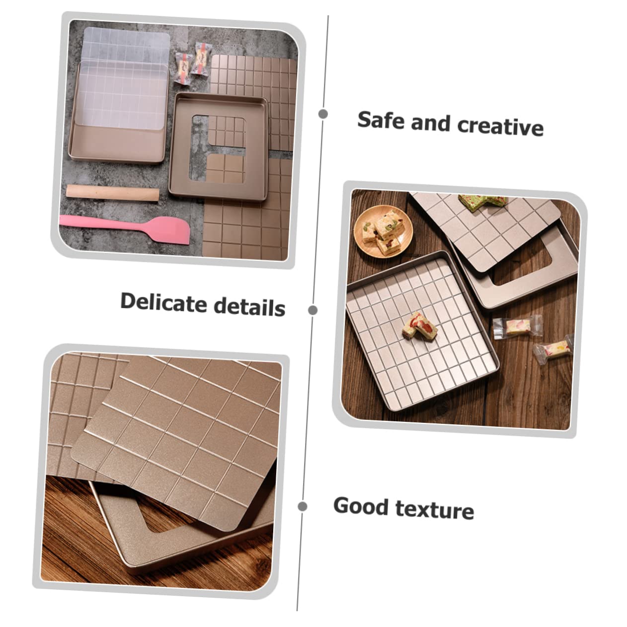 PRETYZOOM Professionelles Nougat Backzubehör Set Wiederverwendbare Backform Aus Robustem Material Für Desserts Und Süßigkeiten Für Zuhause Und Bäckereien