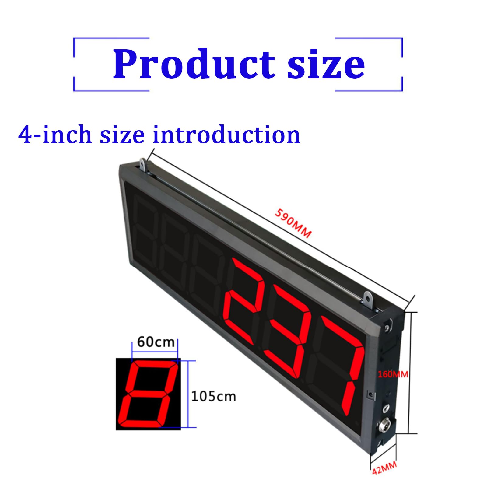 Digitaler LED-Zähler, 7,6 cm LED-Anzeigezähler mit Infrarot-Sensor, 4 digitale rote LED-Zähler plus Minus, Infrarot-Sensor-Erkennungsabstand beträgt 30/70 cm, bis zu 999999 für Förderbänder