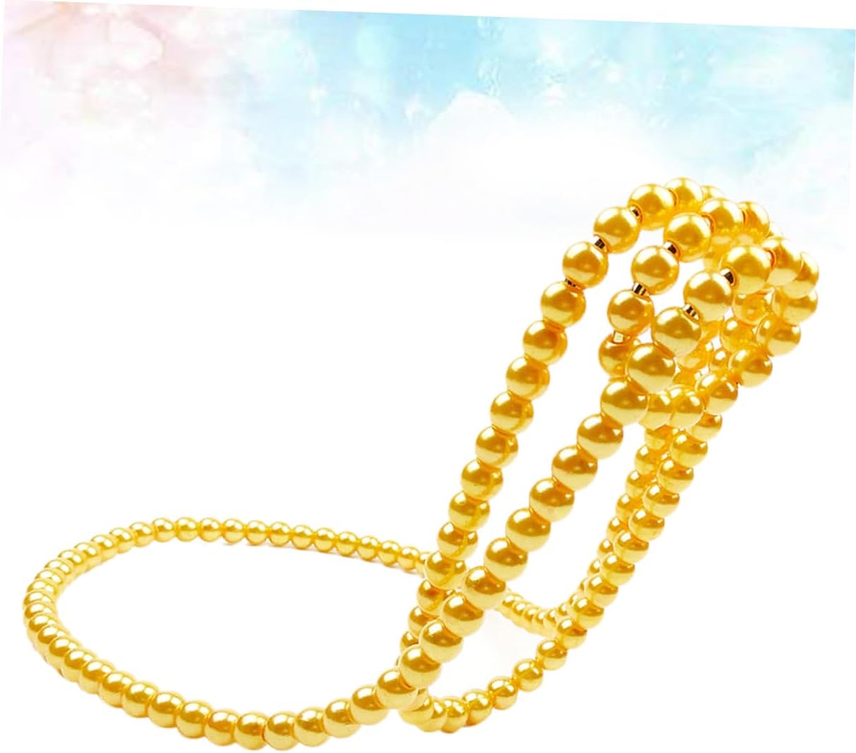 Desktop Decoration Wine Rack Pearl Necklace Style Standalone Wine Stand for Home