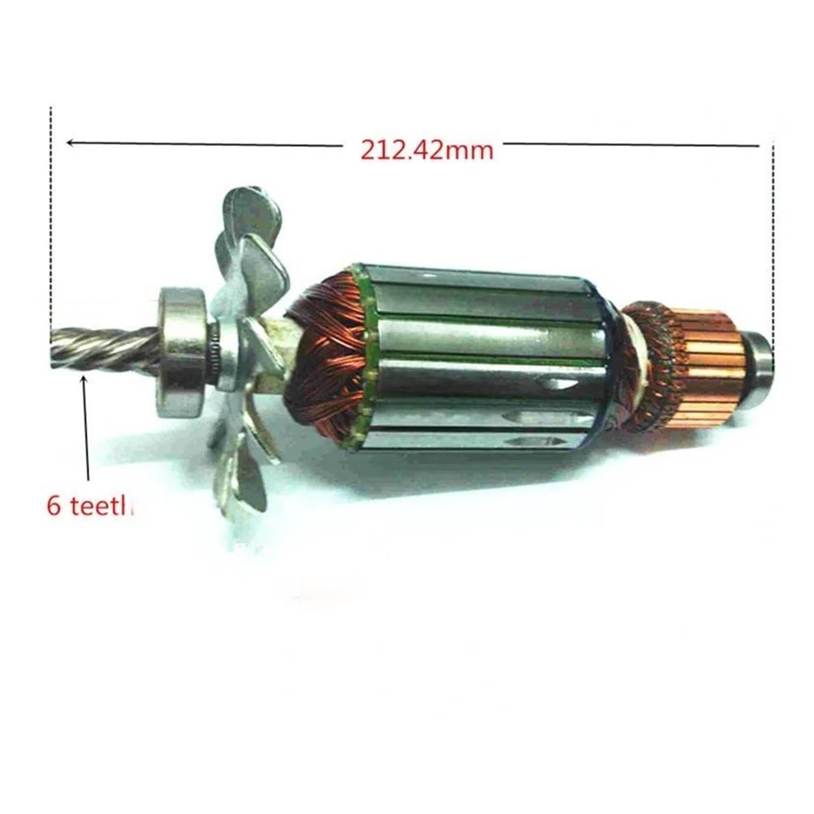 Motor De Rotor De Armadura De Motor AC220-240V, Rotor De Armadura De Herramienta Eléctrica De Repuesto, Compatible Con DEWALT, For D28710 N085931, Repuesto De Amoladora Angular Eléctrica