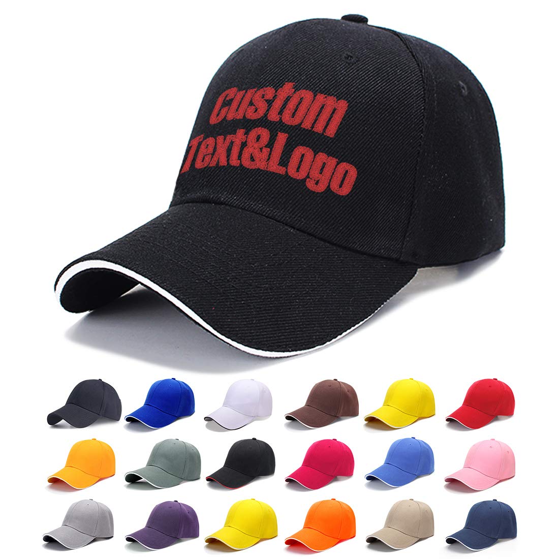 Custom Baseball Cap 100% Cotton Personalized Embroidered Hat