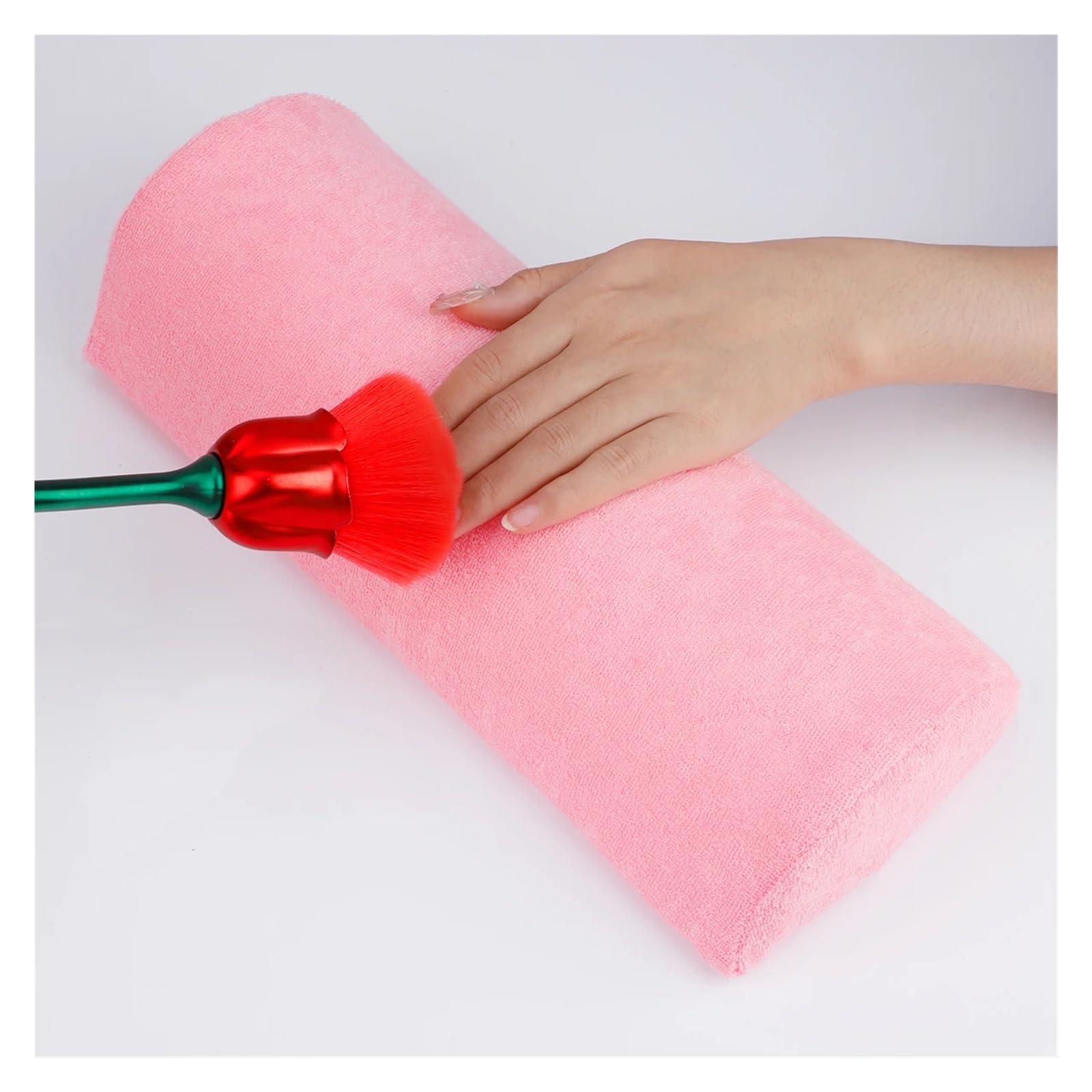 Reposamanos suave for uñas, almohada for brazo, soporte for mesa de manicura, cojín, esponja Palma, herramienta profesional escritorio, 3 uds para Reposabrazos(Cow pattern)