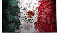 Vista 19 de Banderas de México de 3 x 5 pies, divertida bandera mexicana para el hogar, patio, casa, jardín, fiesta de vacaciones, decoración
