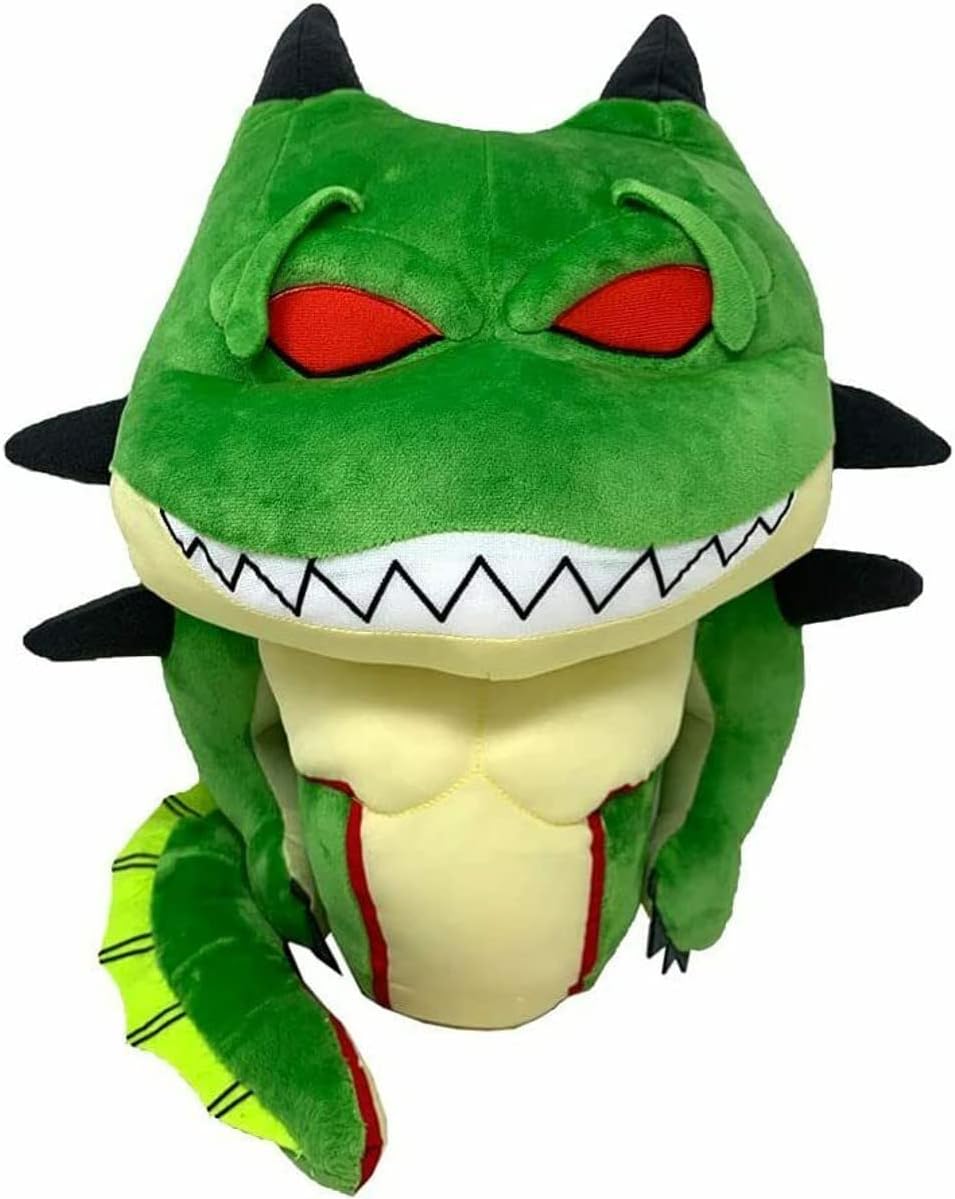 Dragón de las esferas – Porunga Polunga Shenron – Peluche grande dragón divino de colección original – Altura 35 cm – Longitud 50 cm – Color verde