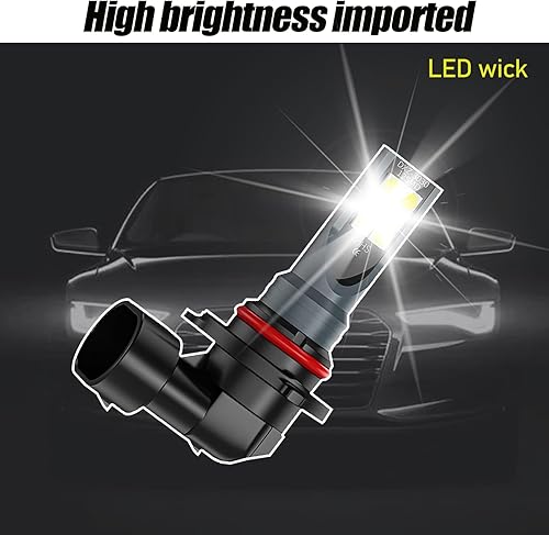 Miniatura 5 de 2 bombillas LED antiniebla 9006 para automóvil, 3030 12SMD 1500LM 6000K-7000K súper brillante, resistente a altas temperaturas, impermeable, señal