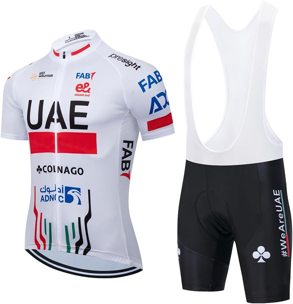 Cycling Jersey Men Set Bib Shorts Set Summer Mountain Bike Bicycle Suit Anti-UV Bicycle Team Racing Uniform Clothes