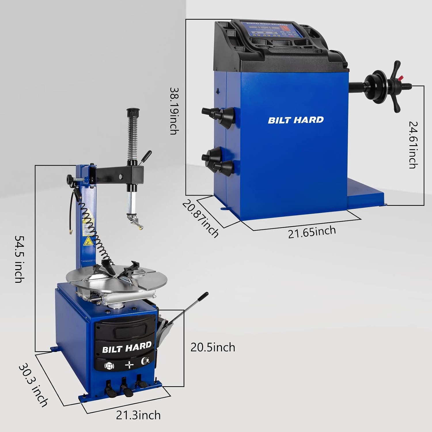 WEIZE 2.0HP Powerful Tire Changer Machine – Professional Combo Wheel Changer, Tire Repair Tool for Auto Shop & Garage