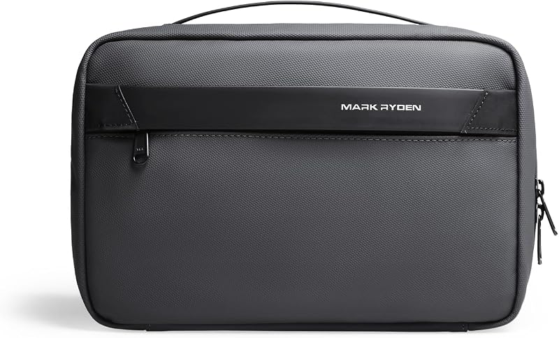 Necessaire suspensa MARK RYDEN para viagem, organizador de itens de higiene, Dark Grey, MR86_USMR