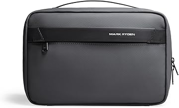 MARK RYDEN Toiletry Bag for Men, Travel Toiletry Organizer Dopp Kit Water-resistant Shaving Bag for Toiletries Accessories (Dark Grey)