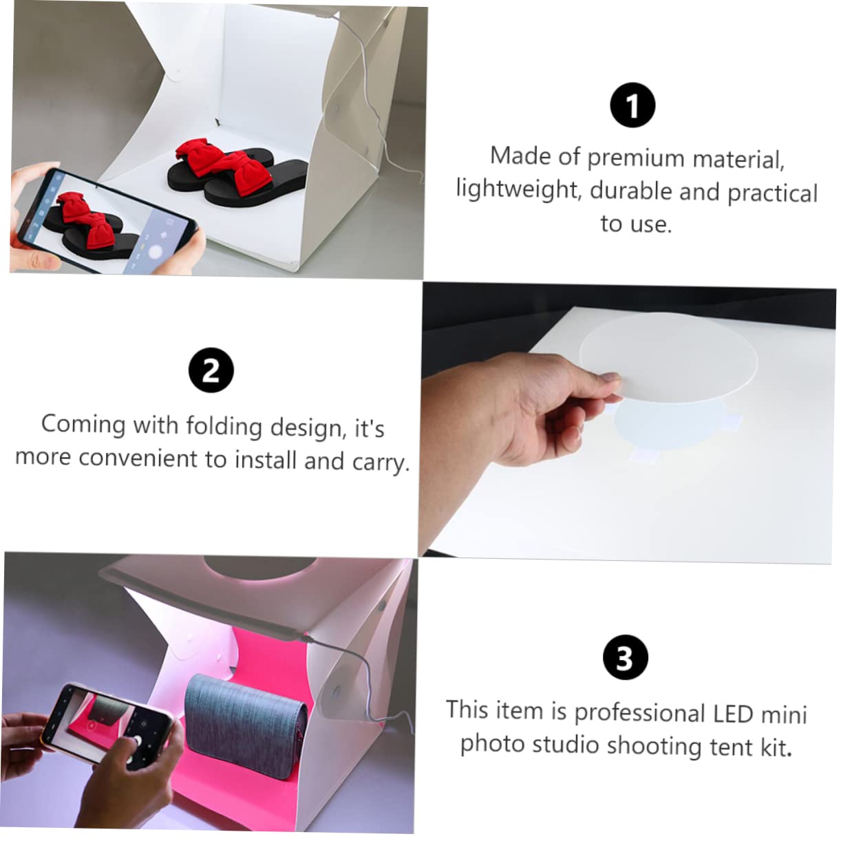 para Fotografía Portátil De Pequeño Tienda De Luz para Estudio Fotográfico Caja De De Foto