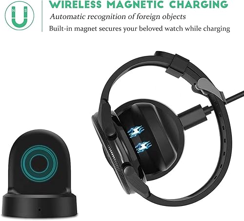 Miniatura 3 de para Samsung Galaxy Watch Harger, soporte magnético de carga rápida compatible con Samsung Gear S3 S4 S2