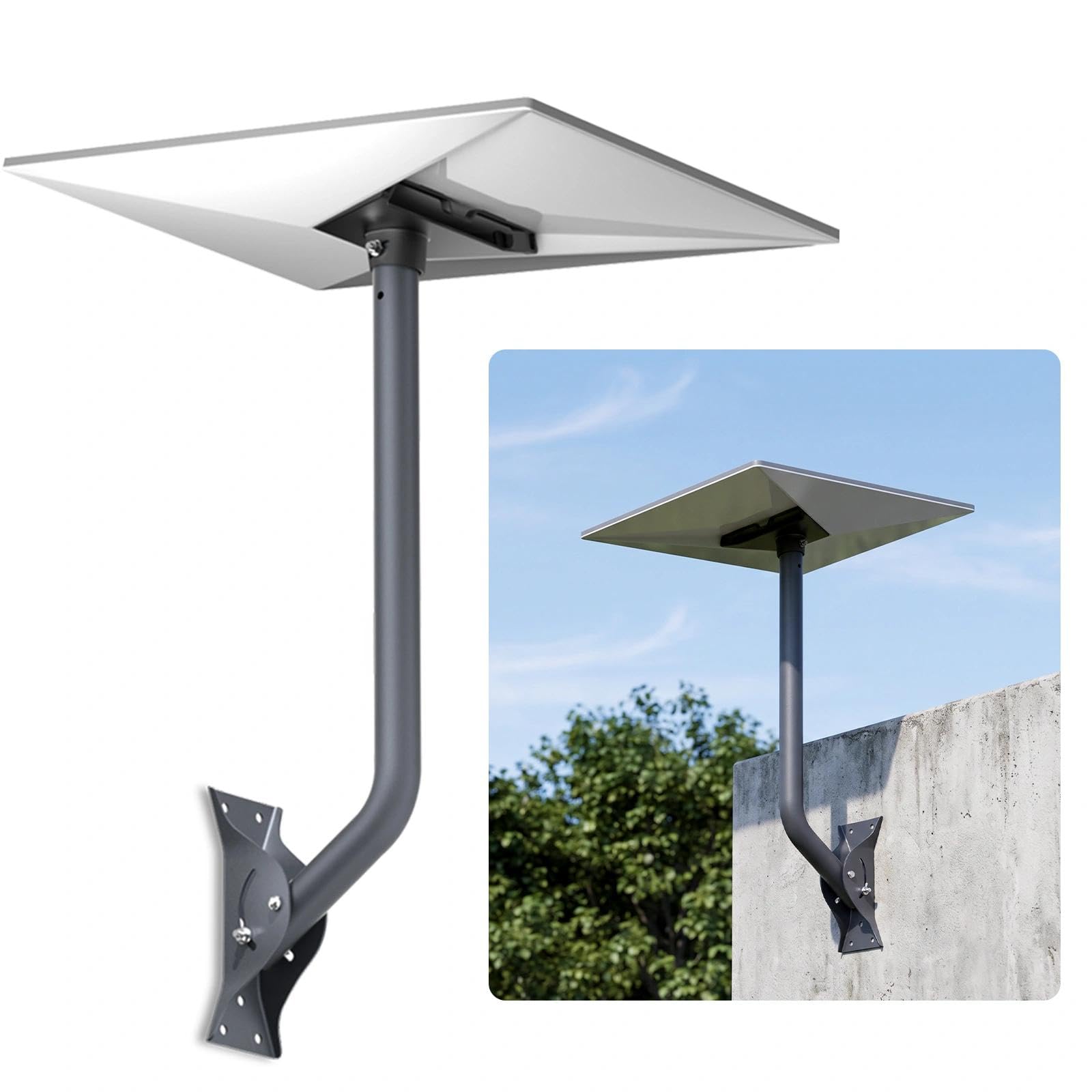 Starlink Gen 3 - Supporto da parete e tetto - Kit di montaggio regolabile da 65 cm, compatibile con Starlink Standard 4/4X/V3, include adattatore per tubi in alluminio