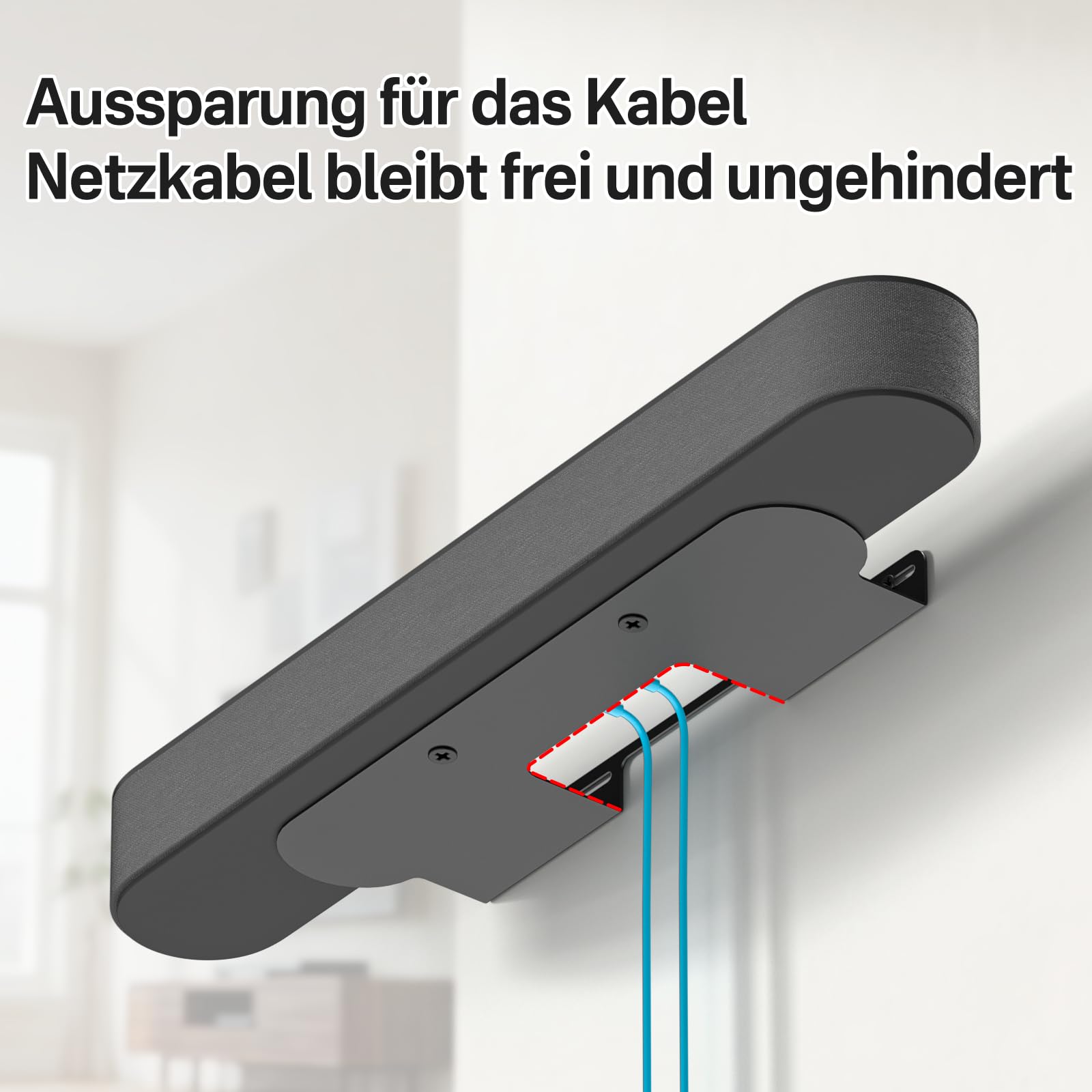 Supporto Soundbar per Sonos Beam Gen 1 & Gen 2, staffa di montaggio a parete robusta per Sonos Beam, 1 pezzo