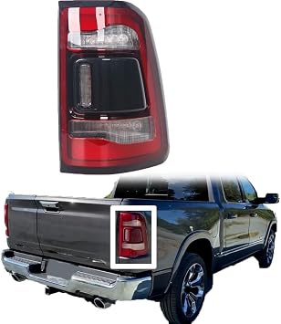 Car Rear Tail Light Assemblies for Dodge RAM 1500 2019 2020 2021 2022, Car Tail Light Brake Lamp Tail Lamp Led Taillight Replacement Car Accessories,right-1pcs