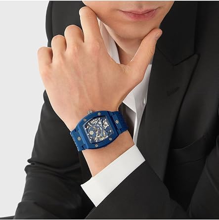 Philipp Plein Men's Watch Analogue Automatic The Skeleton Ecoceramic Silicone