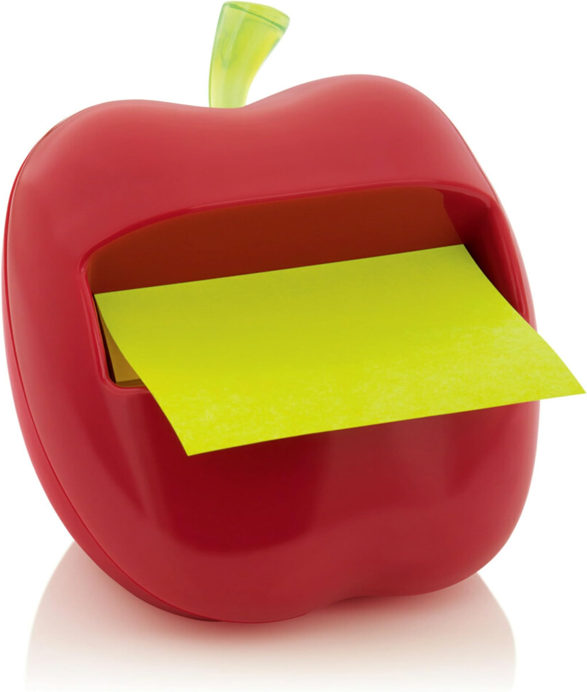 Post-it Pop-up Notes Dispenser, Apple-Shaped Dispenser and Post-it Super Sticky Pop-up Notes, 3x3 in, 1 Pad/Pack (APL-330), Red