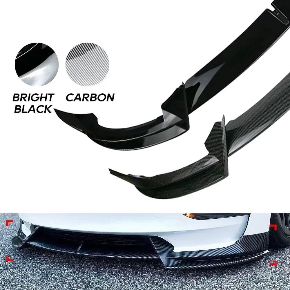 Uniwersalny spoiler Do Tesla Model 3 Y Sedan Lower Bumpers | 2017-2023 Blade Splitter Dokładka przedniego zderzaka