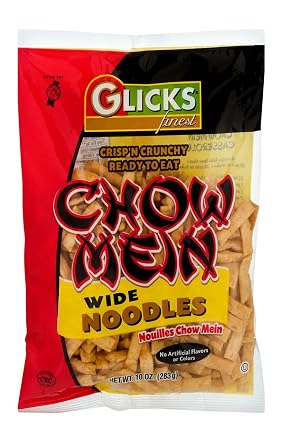 Glicks Chow Mein Wide Noodles, 10 oz