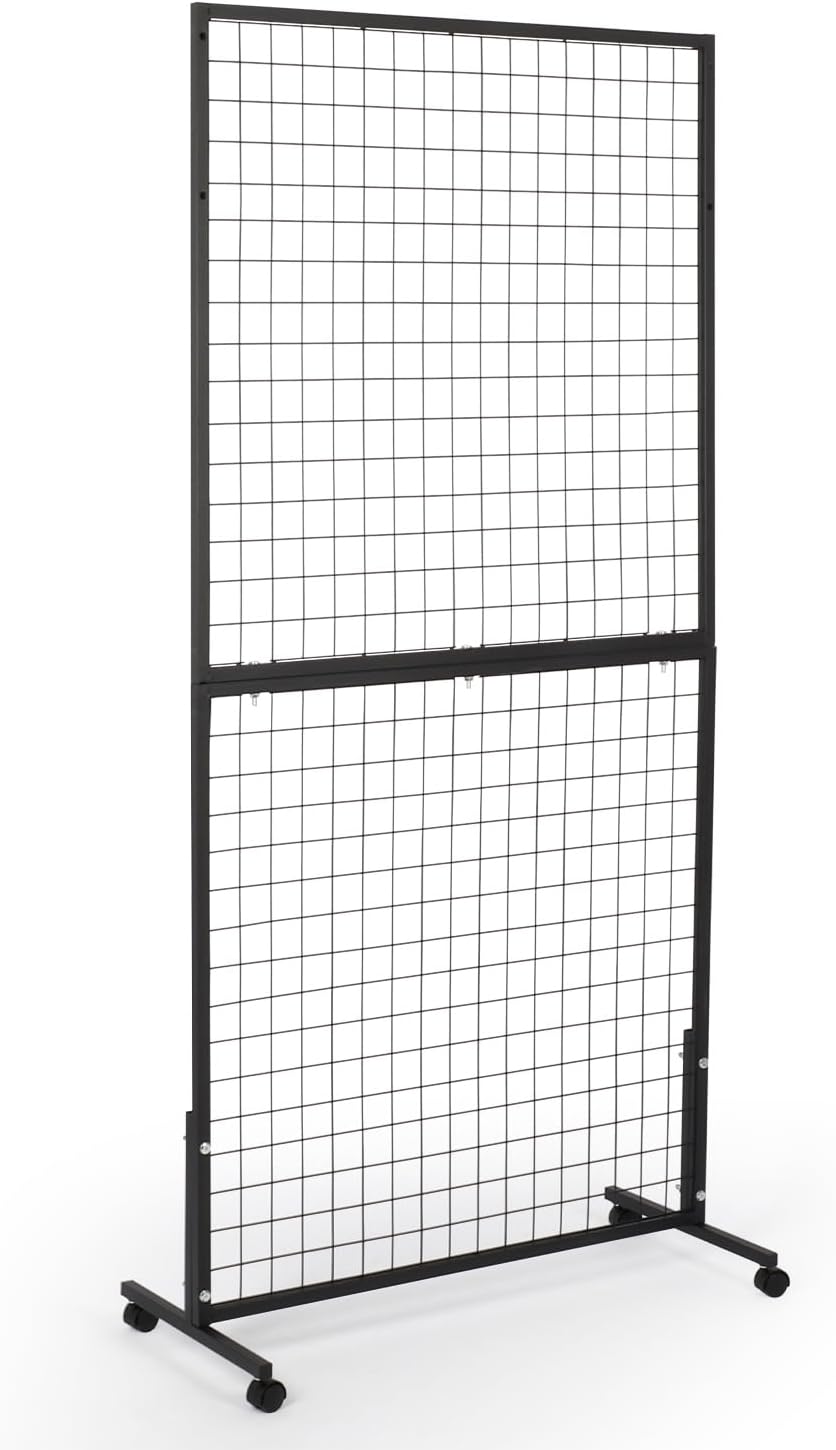 MYOYAY 3' x 6' Gridwall Panel Tower Floorstanding Grid Wall
